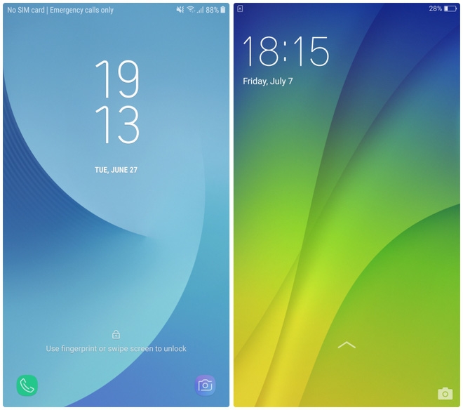 So sánh giao diện TouchWiz và ColorOS So sánh giao diện TouchWiz và ColorOS