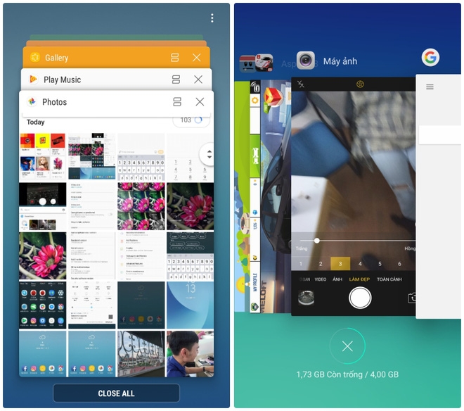 So sánh giao diện TouchWiz và ColorOS So sánh giao diện TouchWiz và ColorOS