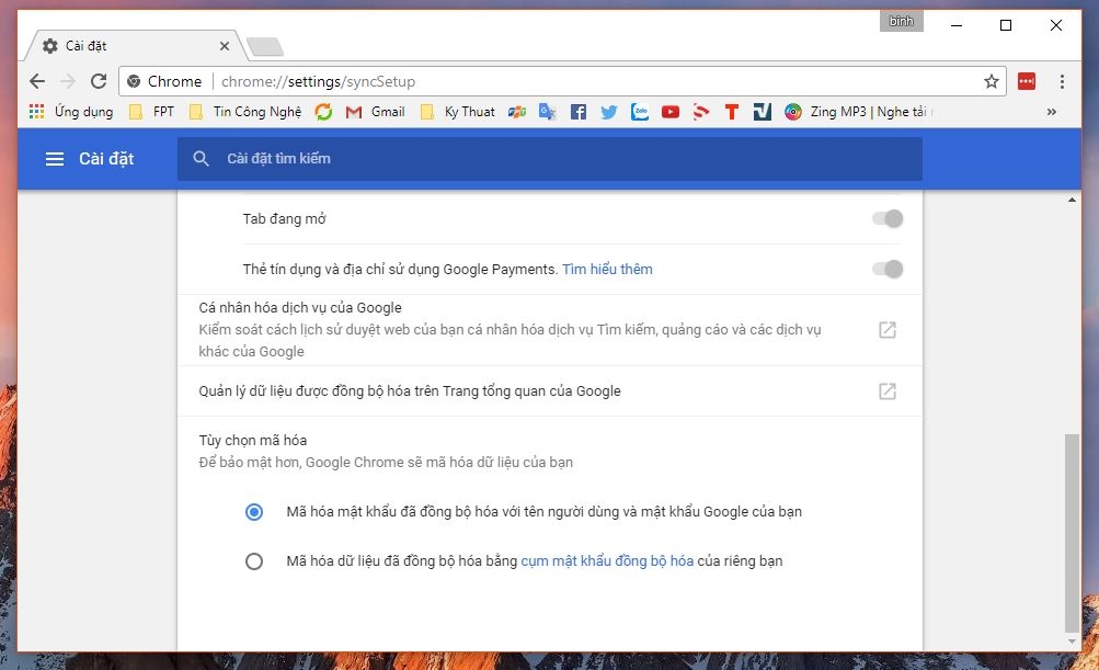 Hướng dẫn đồng bộ dữ liệu trên trình duyệt web