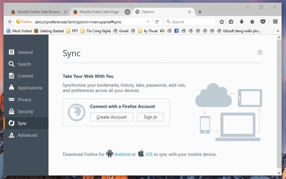Hướng dẫn đồng bộ dữ liệu trên trình duyệt web