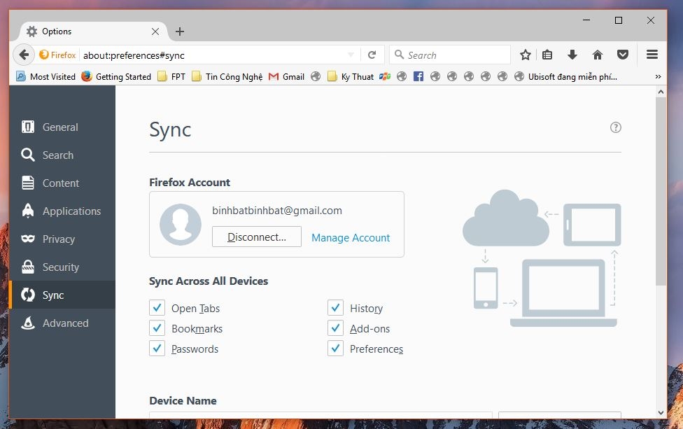 Hướng dẫn đồng bộ dữ liệu trên trình duyệt web