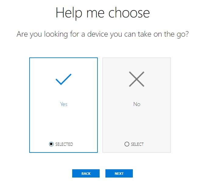 Mẹo sử dụng công cụ Help Me Choose của Microsoft