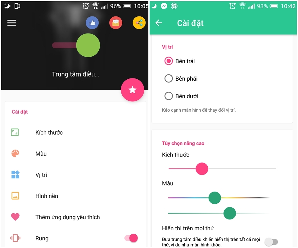 Cách cài Control Center trên iOS 11 lên máy Android