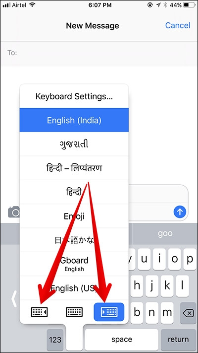 Tính năng sử dụng bàn phím một tay trên iPhone 