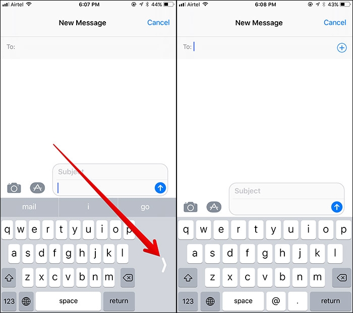 Tính năng sử dụng bàn phím một tay trên iPhone 