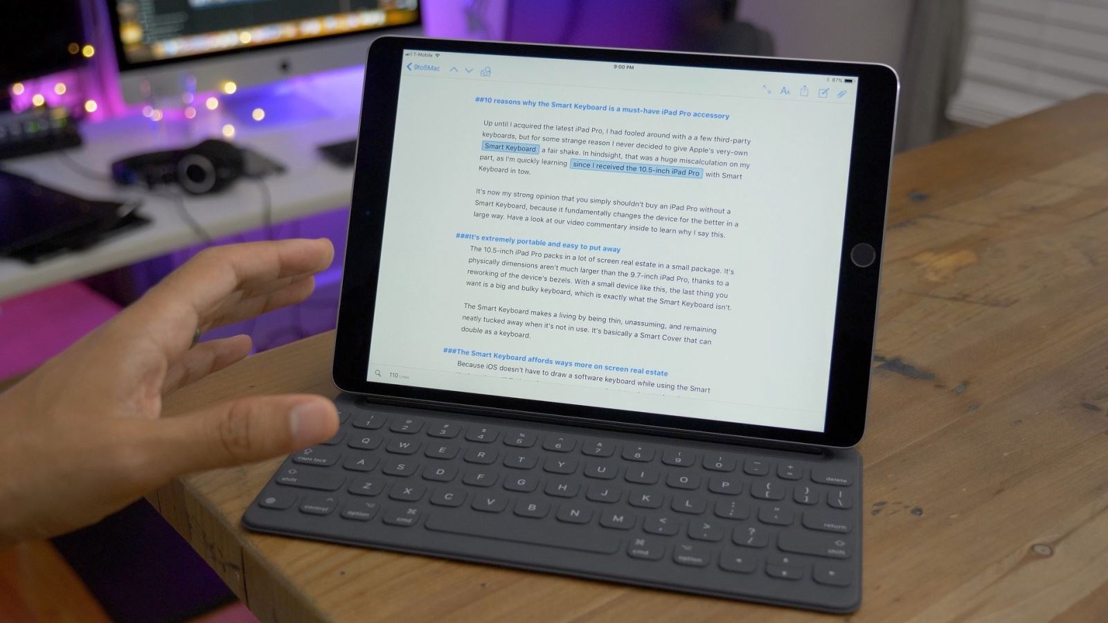 Phụ kiện Smart Keyboard cho iPad Pro 10.5 inch
