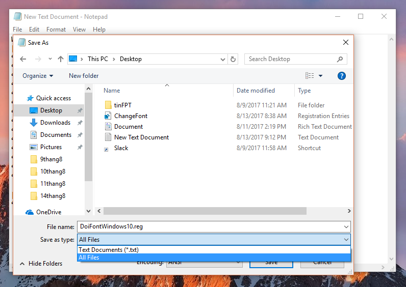 Cách thay đổi Font chữ trên Windows 10 Cách thay đổi Font chữ trên Windows 10