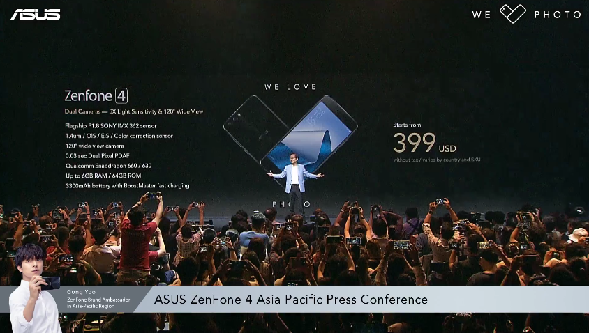 Asus đưa ra giá bán dự kiến của ZenFone 4 Series