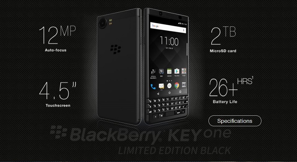 BlackBerry ra mắt BlackBerry KEYone Black Edition