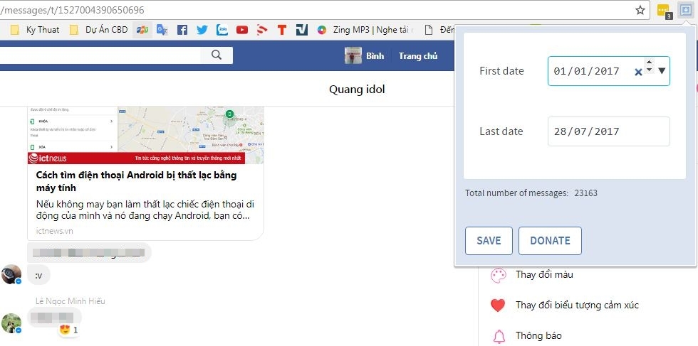 Hướng dẫn cách xem tin nhắn cũ trên Facebook