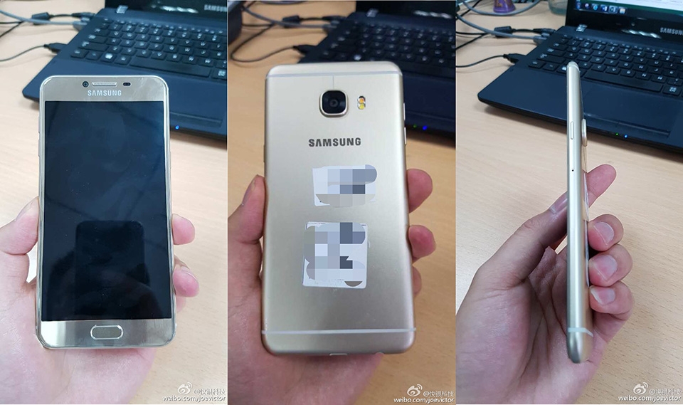 Lộ diện ảnh thực tế Galaxy C5: Nguyên khối kim loại