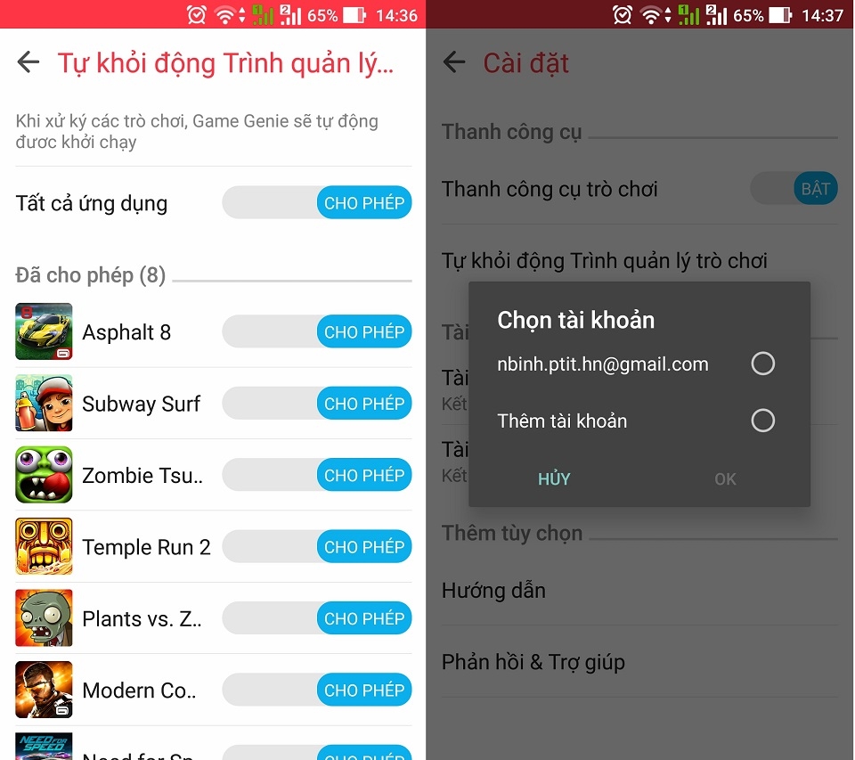 Trải nghiệm Game Genie trên Asus ZenFone 3 Trải nghiệm Game Genie trên Asus ZenFone 3