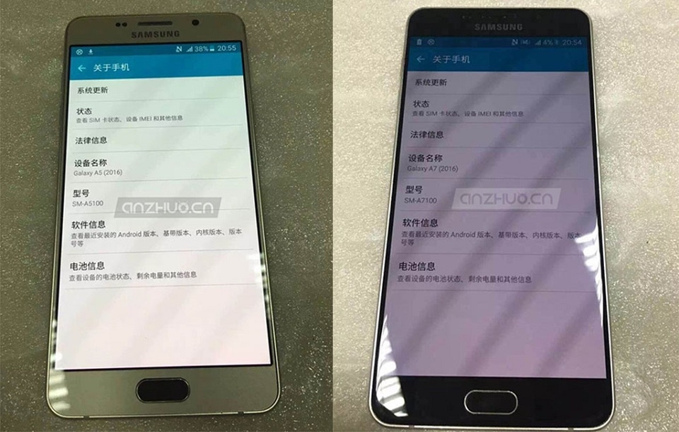 Rò rỉ ảnh Samsung Galaxy A5 và Galaxy A7 phiên bản 2016