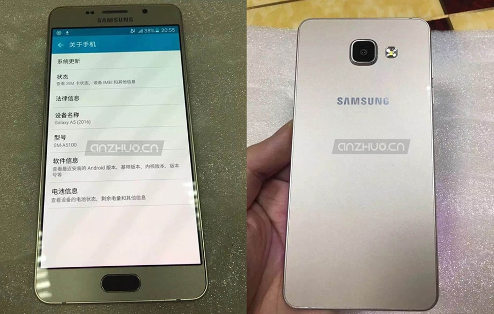 Rò rỉ ảnh Samsung Galaxy A5 và Galaxy A7 phiên bản 2016