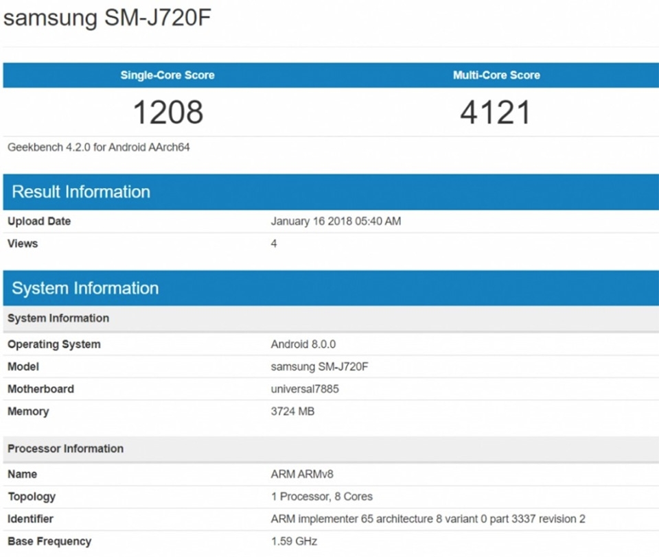 benchmark Galaxy J8 2018 benchmark Galaxy J8 2018