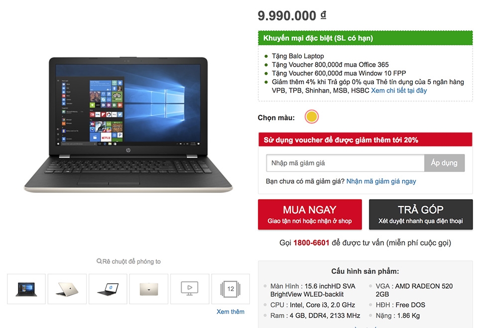 Laptop sinh viên 04