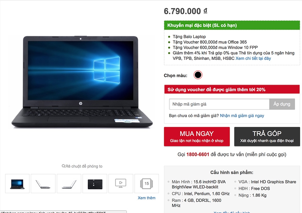 Laptop sinh viên 03