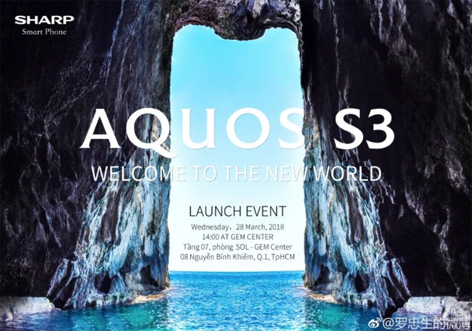 sharp aquos s3 ra mắt tại Việt Nam 01