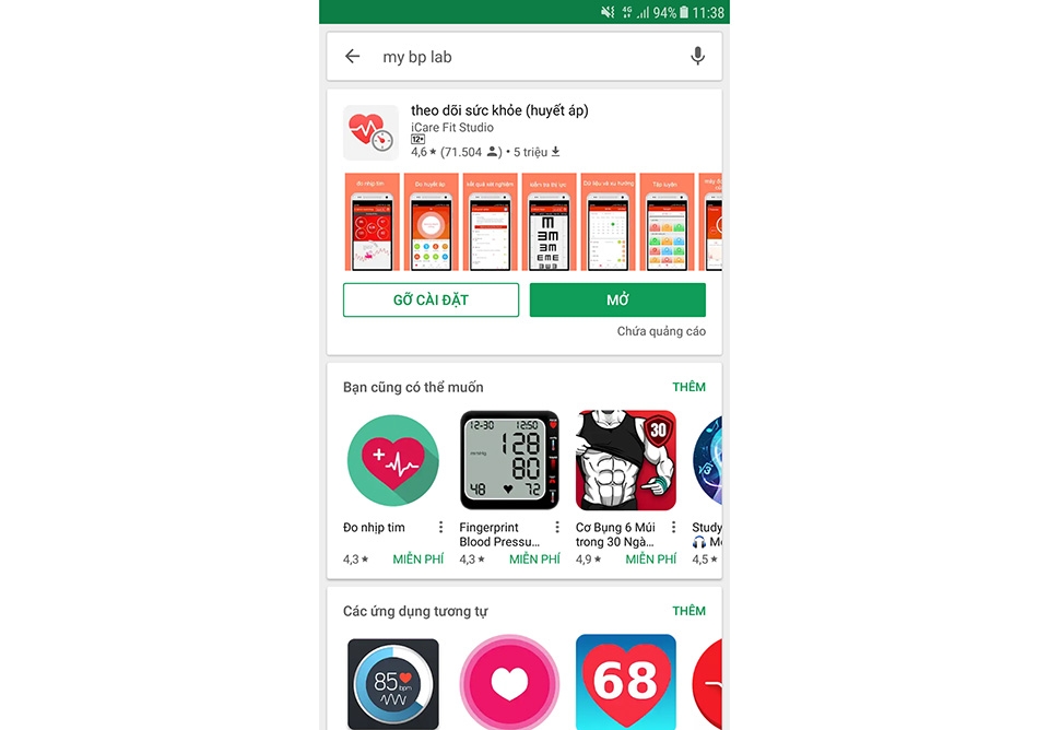 Ứng dụng theo dõi sức khỏe My BP Lab 01 Ứng dụng theo dõi sức khỏe My BP Lab 01