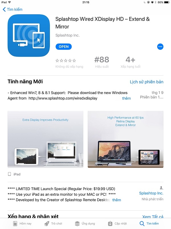 Dùng iPad làm màn hình phụ cho laptop 02 Dùng iPad làm màn hình phụ cho laptop 02