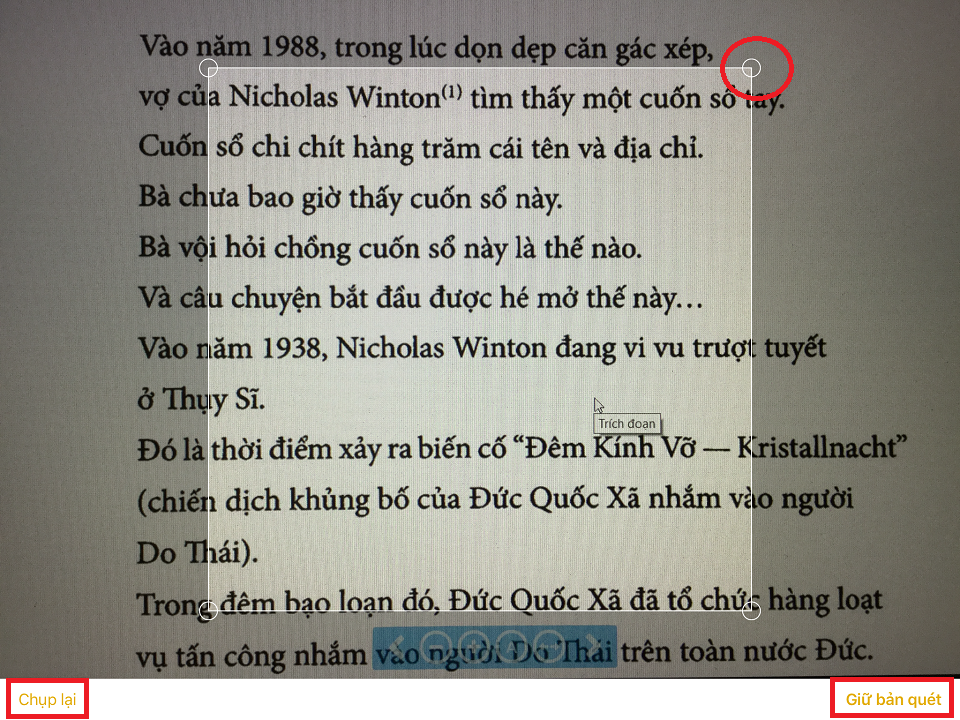 Scan bằng ứng dụng Notes trên iOS 11 05