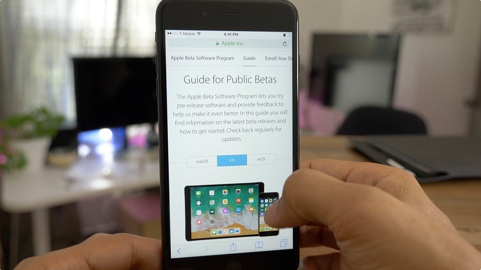 cập nhật iOS 11 public beta 3