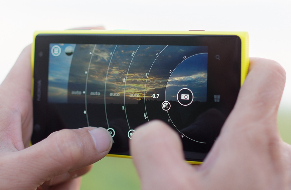 giao diện chụp hình lumia