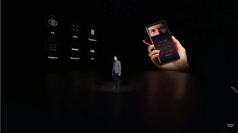 Công nghệ bảo mật Galaxy Note 8