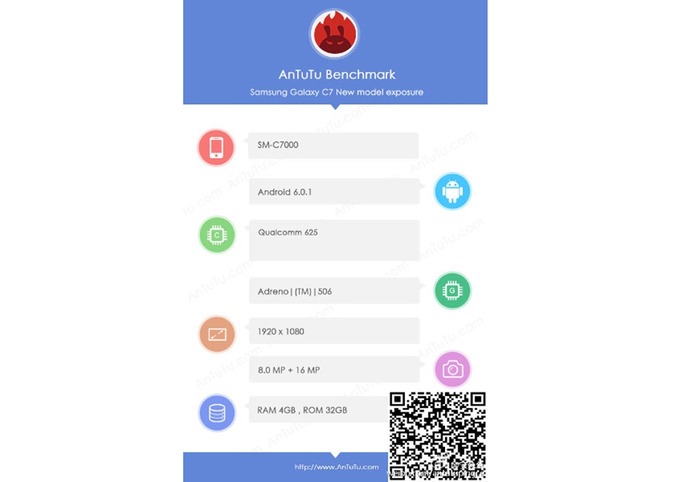 Lộ diện Samsung Galaxy C7 (SM-C7000)