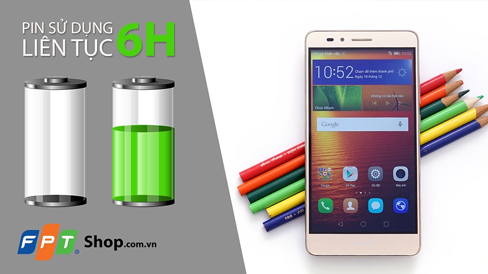 [Video] Đánh giá pin Huawei GR5: 6 giờ liên tục