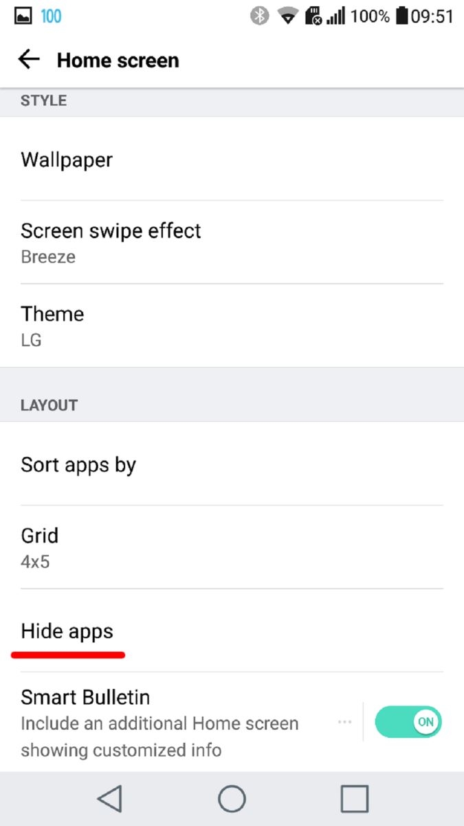 Hướng dẫn ẩn các ứng dụng trên màn hình chủ LG G5 Hướng dẫn ẩn các ứng dụng trên màn hình chủ LG G5