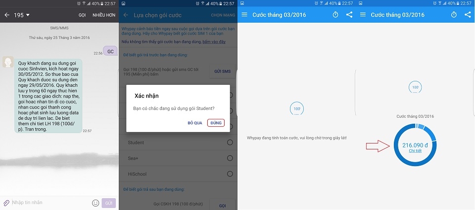 [Android&iOS] WhyPay: Ứng dụng quản lý cước thời gian thực trên smartphone