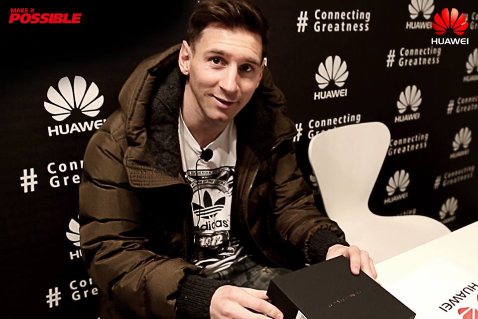 Messi chính thức làm đại sứ thương hiệu cho Huawei