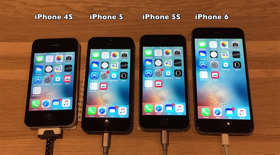 so sánh thời lượng pin iOS 9.2.1 với iOS 9.3.1