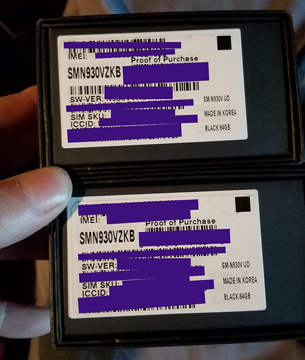 Nhận biết Galaxy Note 7 đổi trả Nhận biết Galaxy Note 7 đổi trả