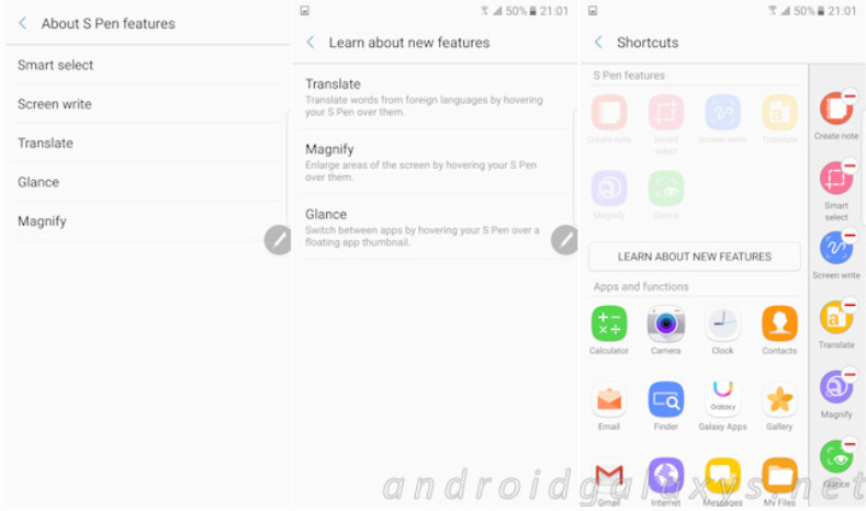 Rò rỉ 3 tính năng mới trên Galaxy Note 7