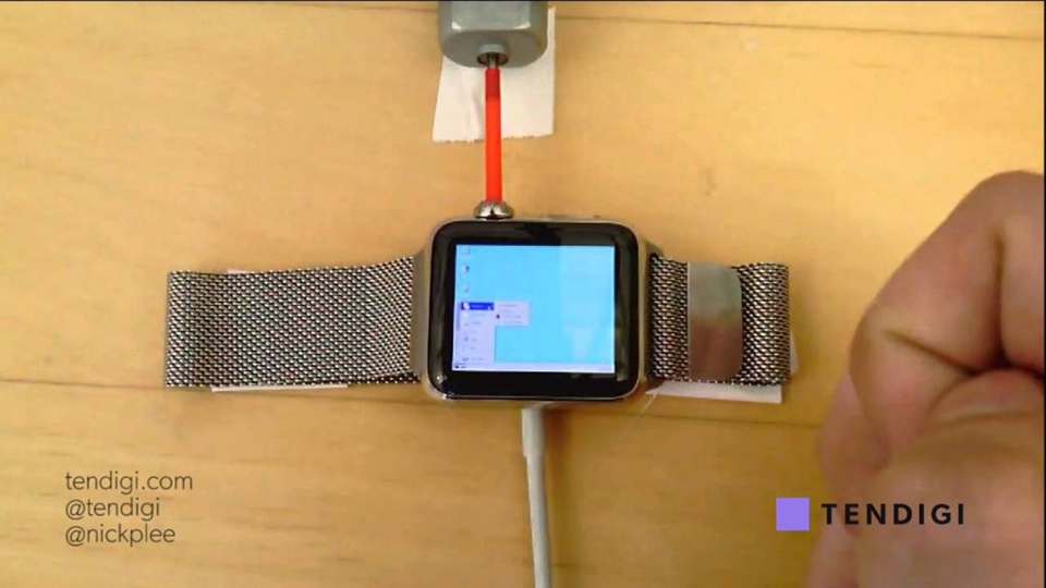 Độc đáo Apple Watch chạy Windows 95