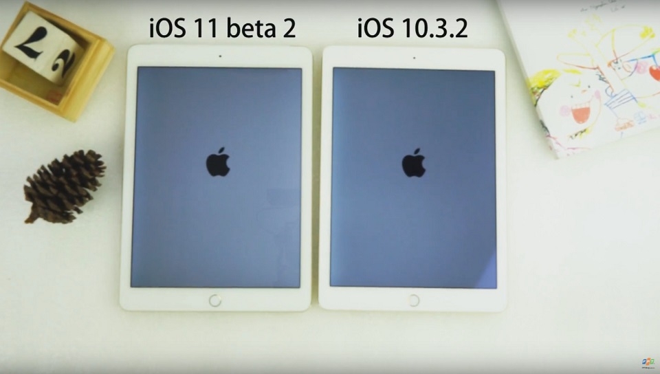 [Video] So sánh hiệu năng iOS 11 beta 2 & iOS 10.3.2 trên iPad Air 2