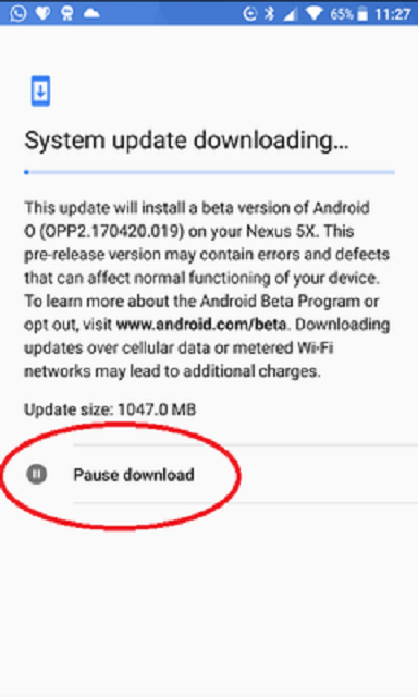 Tính năng tạm dừng cập nhật hệ thống sẽ có trên Android O Tính năng tạm dừng cập nhật hệ thống sẽ có trên Android O