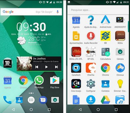 homescreen Moto X Style Android 7.0
