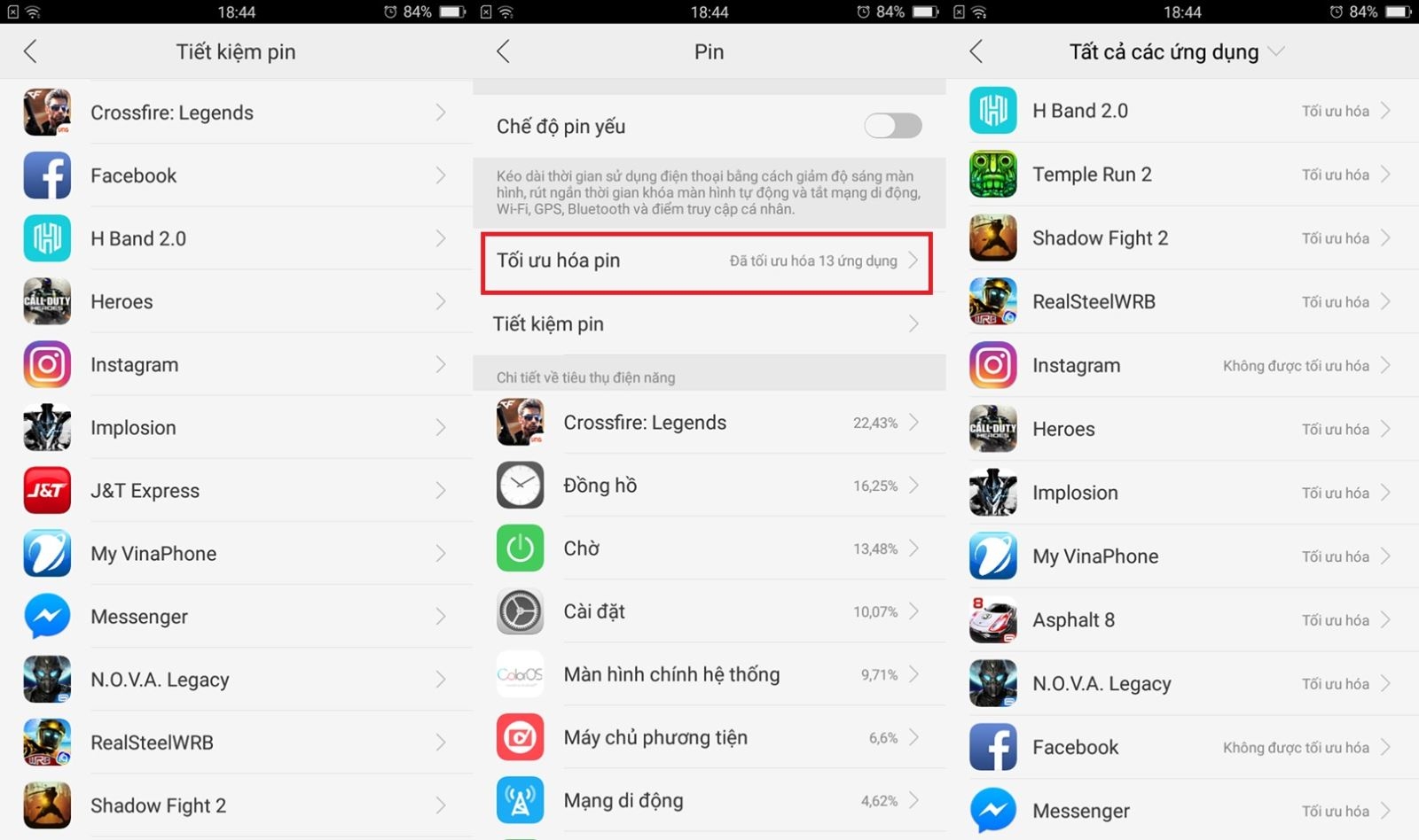 Mẹo tiếc kiệm Pin trên OPPO F3 Lite (A57) có thể bạn chưa biết Mẹo tiếc kiệm Pin trên OPPO F3 Lite (A57) có thể bạn chưa biết