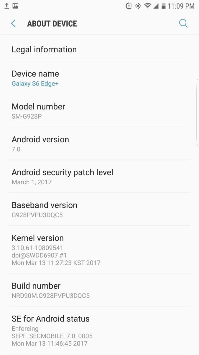 Samsung Galaxy S6 Edge được cập nhật Android 7.0 Nougat Samsung Galaxy S6 Edge được cập nhật Android 7.0 Nougat