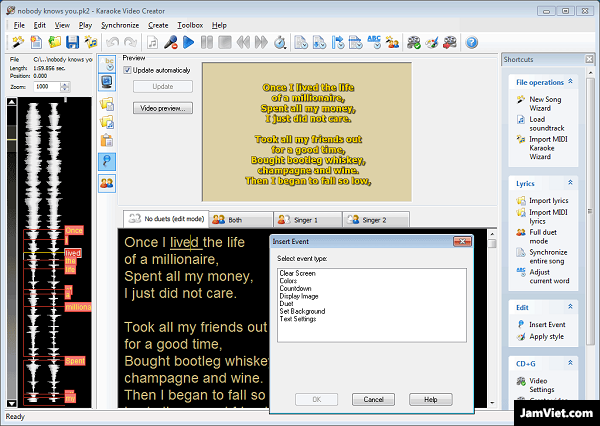 Karaoke Video Creator – phần mềm làm karaoke phổ biến nhất