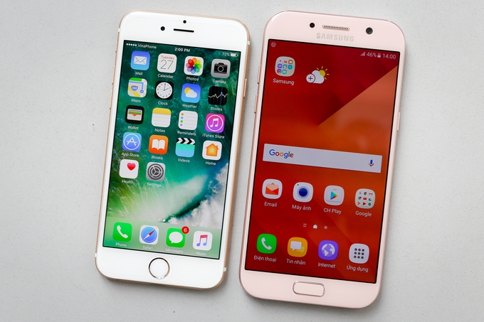 Nên mua Galaxy A5 2017 hay iPhone 6 32GB