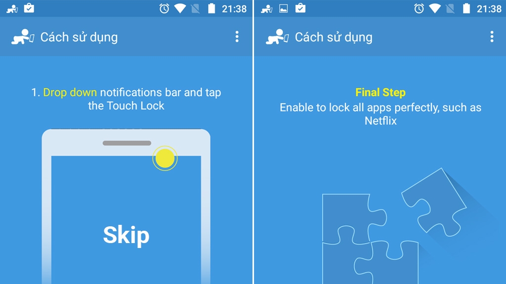 Thủ thuật giới hạn phạm vi thao tác trên màn hình Android 1