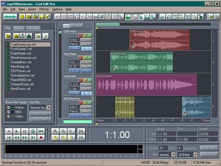 Cool Edit Pro - phần mềm tách lời bài hát chuyên nghiệp