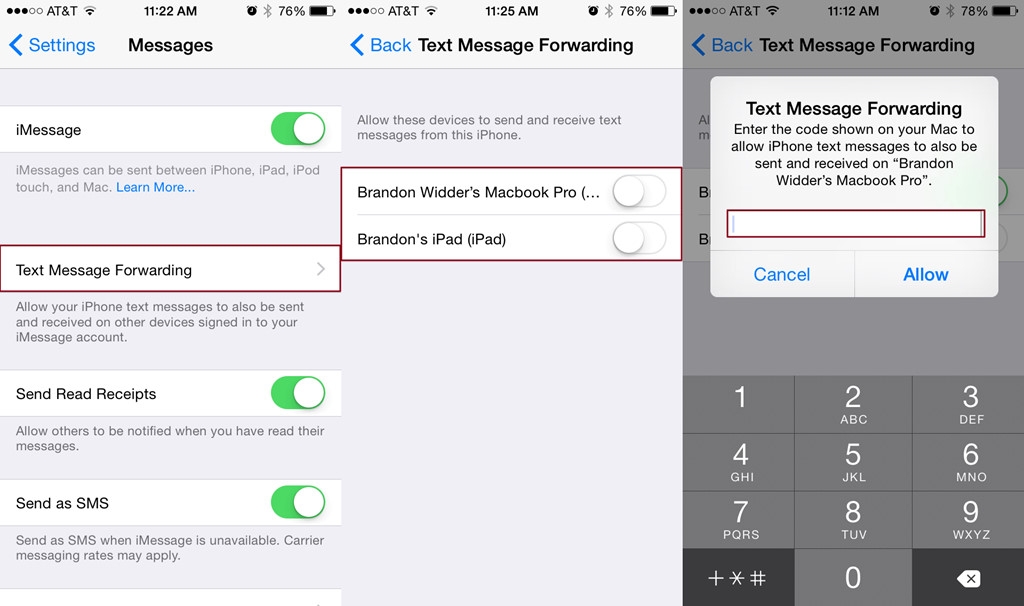Chỉ nhắn tin bằng iPhone