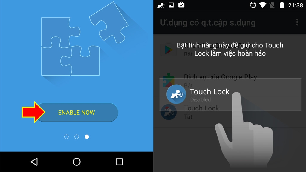Thủ thuật giới hạn phạm vi thao tác trên màn hình Android 2