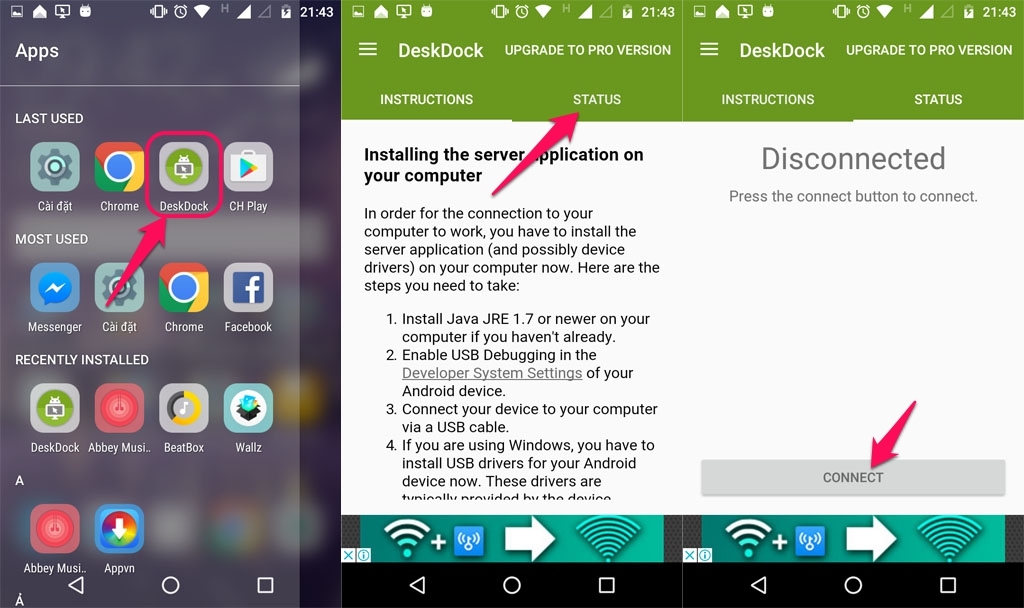 Mẹo dùng chuột máy tính điều khiển thiết bị Android 2