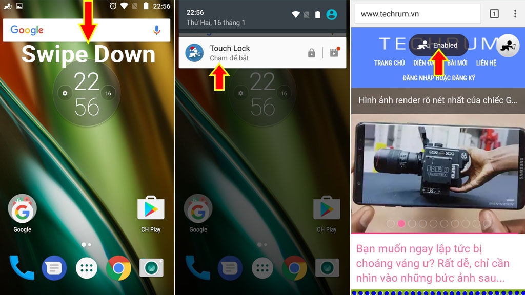 Thủ thuật giới hạn phạm vi thao tác trên màn hình Android 4